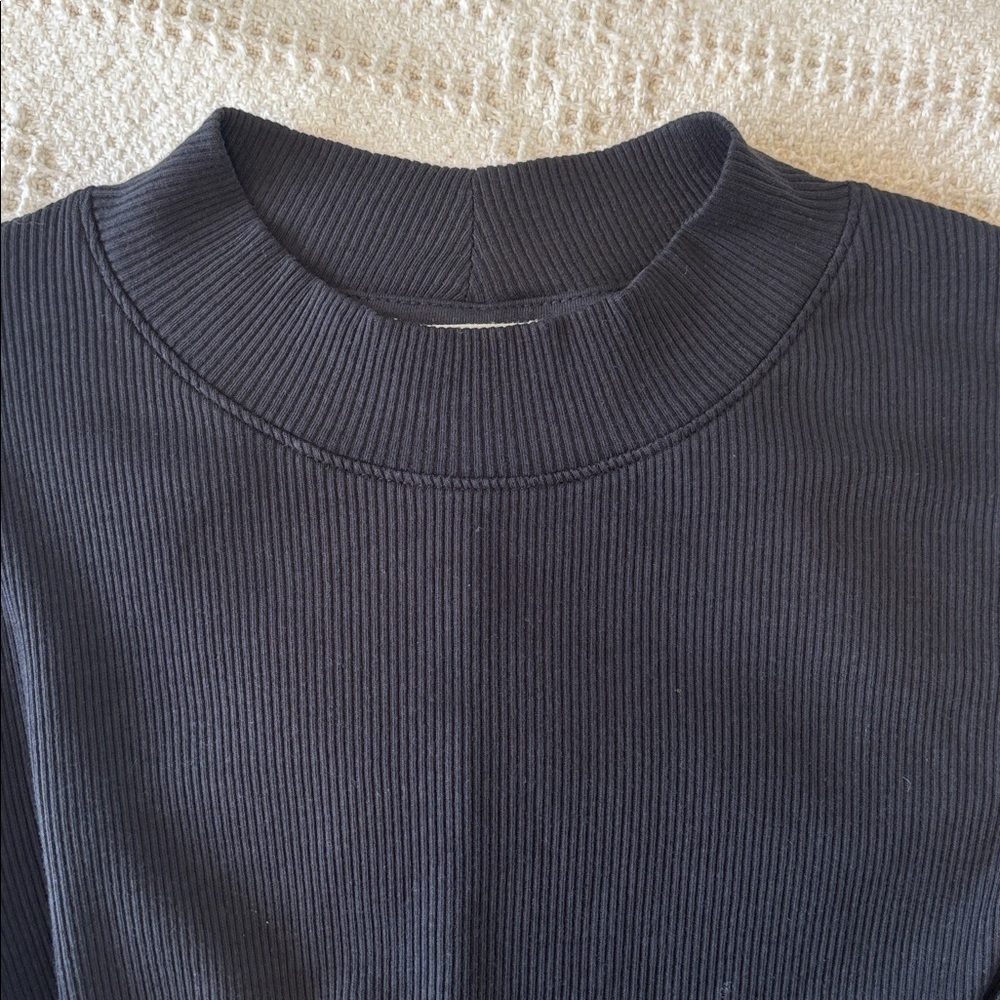 NATION LTD
WRENLEY COMBO LONG SLEEVE MIDI DRESS - JET BLACK SIZE S - Picture 11 of 13